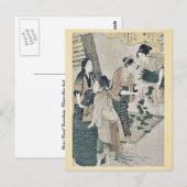 五番喜多川歌麿浮世絵 ポストカード (正面/裏面)