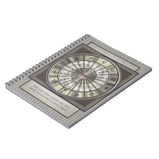 五番目のミュージシャンジャーナルの円 ノートブック (左側)