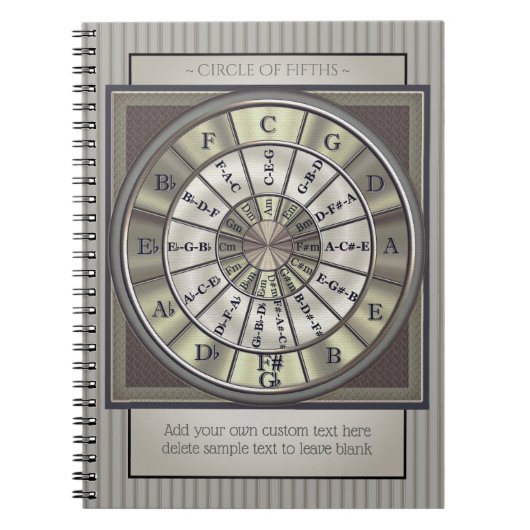 五番目のミュージシャンジャーナルの円 ノートブック (正面)