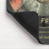 五番目の円-パーソナライズなヴィンテージのギター マウスパッド (コーナー)