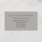 五番目の音楽個人教師の円 名刺 (裏面)