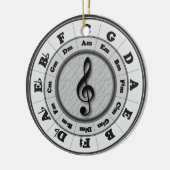 五番目の音楽円 セラミックオーナメント (左)