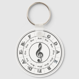 五番目の音楽的な円 キーホルダー