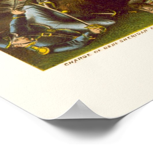 五砦の戦い、VA 1865 ポスター (角)