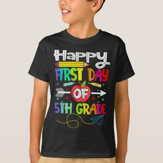 五級の初日先生新学期 Tシャツ (正面)