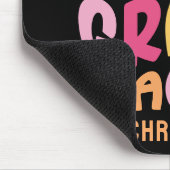 五級先生カラフル文字 マウスパッド (コーナー)