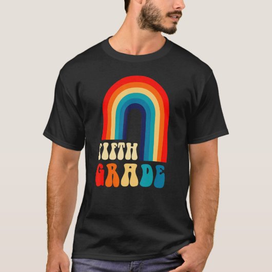 五級先生レトロヴィンテージ五級茶 Tシャツ (正面)