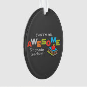 五級先生感謝の日素晴らし オーナメント (正面)