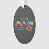 五級先生感謝の日素晴らし オーナメント (正面)