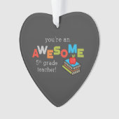 五級先生感謝の日素晴らし オーナメント (正面)