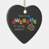 五級先生感謝の日素晴らし セラミックオーナメント (右)