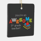 五級先生感謝の日素晴らし セラミックオーナメント (右)