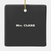 五級先生感謝の日素晴らし セラミックオーナメント (裏面)