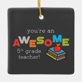 五級先生感謝の日素晴らし セラミックオーナメント