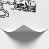 五級先生新学期レトロ五級 ラッピングペーパー (角)