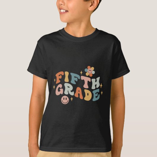 五級先生新学期レトロ五級 Tシャツ (正面)