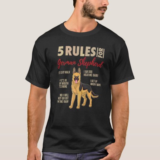 五羊飼い犬の規則 Tシャツ (正面)