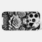 五芒星のドクロ スカル&バラ タロットアート Case-Mate iPhoneケース (裏面 (横))