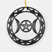 五芒星の三重の女神 セラミックオーナメント (裏面)