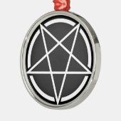 五芒星(白い) No.1 メタルオーナメント (左)