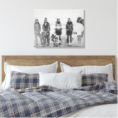 五草踊りインディアン戦士の写真 キャンバスプリント (インサイチュ (寝室))