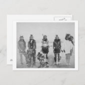 五草踊りインディアン戦士の写真 ポストカード (正面/裏面)