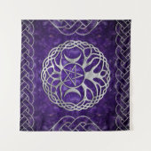 五角形と生命の木を持つ三重女神 タペストリー (正面(横))