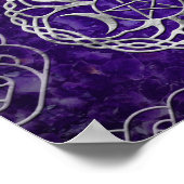 五角形と生命の木を持つ三重女神 ポスター (角)