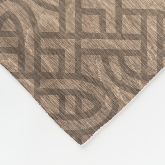 五角形と生命の木を持つ三重月 フリースブランケット (角)