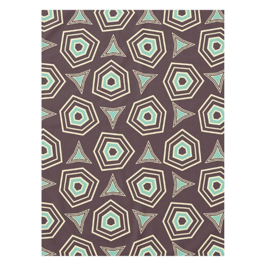 五角形の層状パターン テーブルクロス (正面)