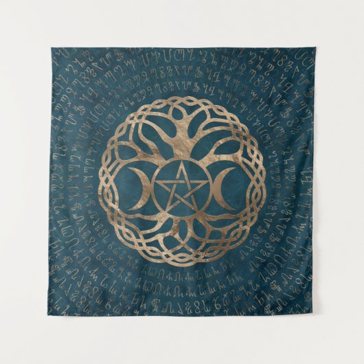 五角形を持つ三月の女神 タペストリー (正面)