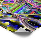 五角形エイリアン（単語を追加） ポスター (角)