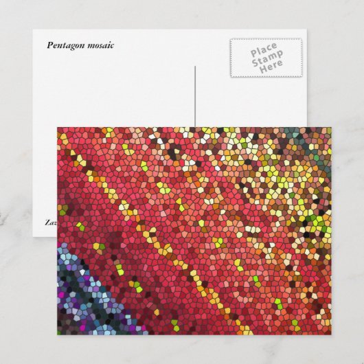 五角形モザイク ポストカード (正面/裏面)