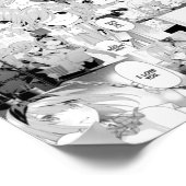 五連子マンガコラージュ ポスター (角)