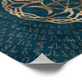 五連座のトリプルムーン女神 ポスター (角)