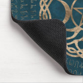 五連座のトリプルムーン女神 マウスパッド (コーナー)