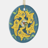 五金猫…両面 セラミックオーナメント (右)