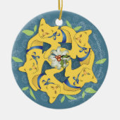 五金猫…両面 セラミックオーナメント (正面)