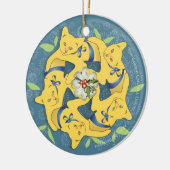 五金猫…両面 セラミックオーナメント (左)