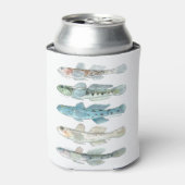 五頭の魚 缶クーラー (缶正面)