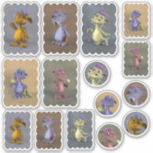 五頭の龍 シール (正面)