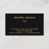 (五)多角形パーソナライズされた、幾何学的 名刺 (裏面)