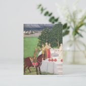 井戸で女性から水を乞う王子 ポストカード (スタンド正面)