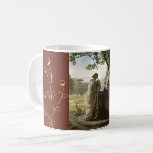 井戸にいる人は宗教的なカール・ブロッホのそばにいる コーヒーマグカップ (正面左)