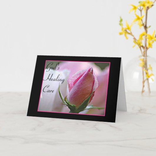 井戸にばら色カードを得て下さい カード (黄色い花)