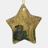 井戸のイエス・キリストそしてサマリア人の女性 セラミックオーナメント (左)