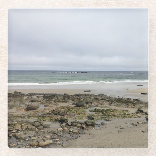 井戸のビーチのメインのコースター ガラスコースター (正面)