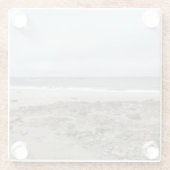 井戸のビーチのメインのコースター ガラスコースター (裏面)