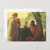 『井戸の上のイエス・キリストと善きサマリア人』 ポストカード (正面/裏面)