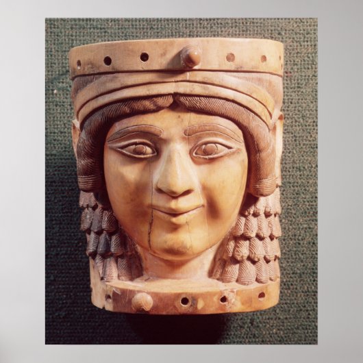 井戸の婦人という，女性の頭部 ポスター (正面)